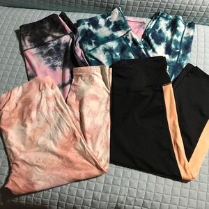 Mixed Lot of Tie-Dye & Colorblock Capri Set - Size L